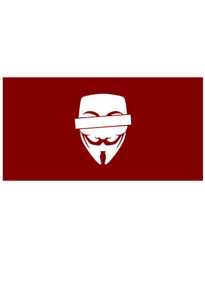 Anonymous Censored - Red clipart