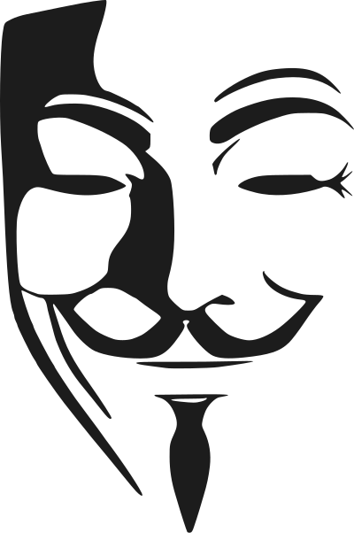 Anonymous mask clipart