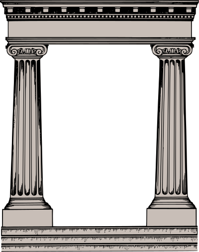 Another Classic Roman Frame - Colour clipart