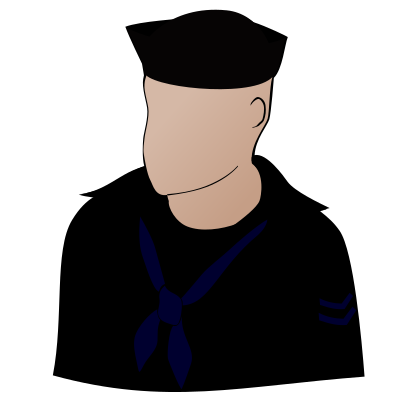 Another faceless sailor clipart