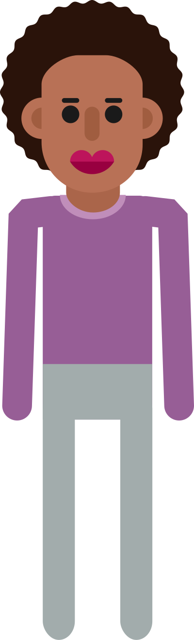 Another flat vector avatar person clipart