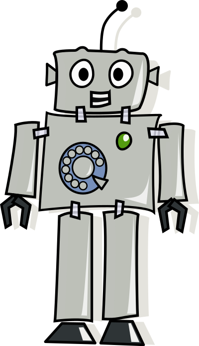 Answerphone Robot clipart