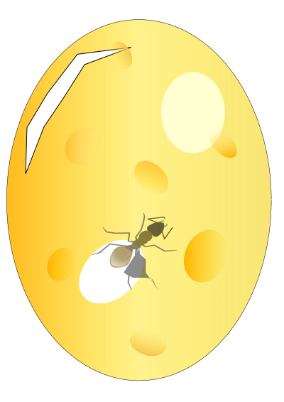 Ant in Amber clipart