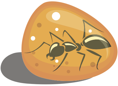 Ant in Amber clipart