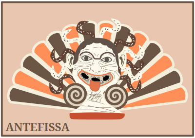 Antefissa clipart