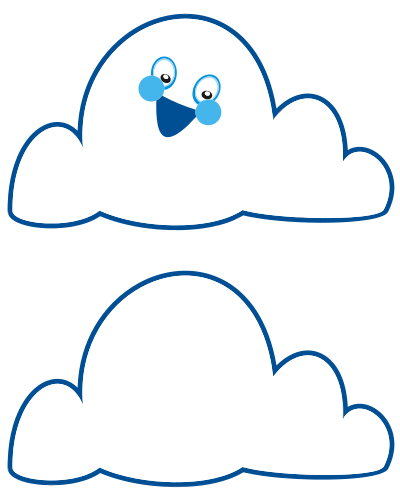 Anthropomorphic Cloud clipart