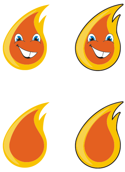 Anthropomorphic Flame clipart