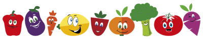 Anthropomorphic Fruits And Vegetables clipart