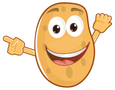 Anthropomorphic Potato clipart
