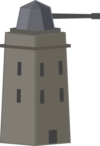 Anti-air tower or turret clipart