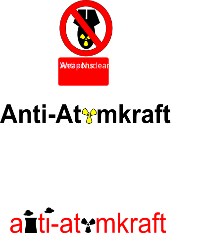 Anti Atomkraft clipart