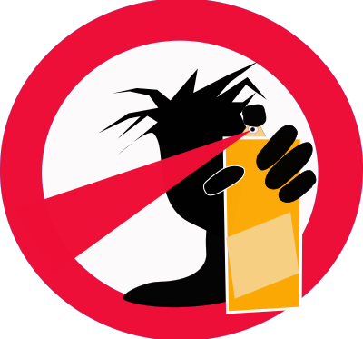 Anti-graffiti clipart