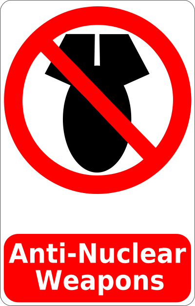Anti-Nuclear Weapons Sign clipart