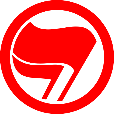 Antifascist red action clipart