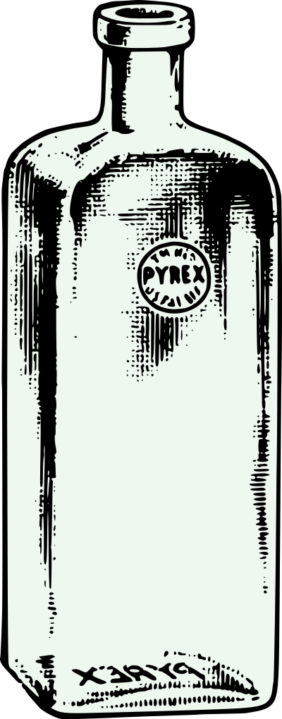 Antique Glass Bottle clipart