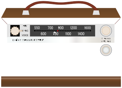 Antique Radio 01 clipart