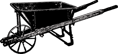 Antique Wheelbarrow clipart