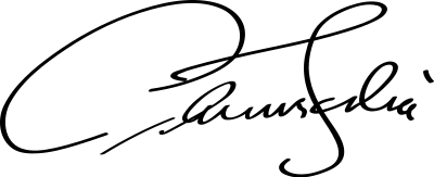 Antonin Scalia Signature clipart