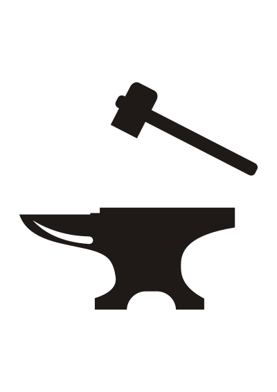 Anvil and Hammer clipart