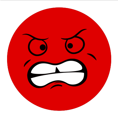 Anxious Smiley Face clipart