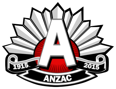 Anzac Logo Red 1915-2015 clipart