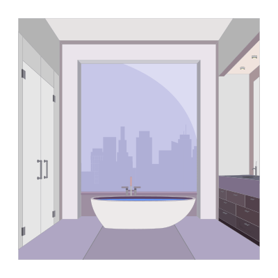 Apartment Bathroom clipart