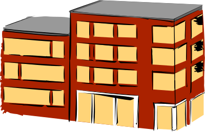 Apartment building clipart