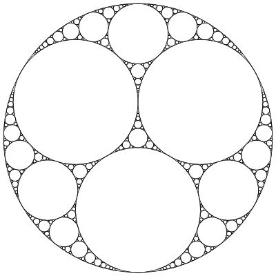 Apollonian Gasket 2 clipart