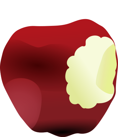 Apple bitten dan gerhard 01 clipart