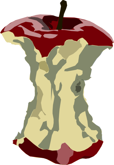 Apple core clipart