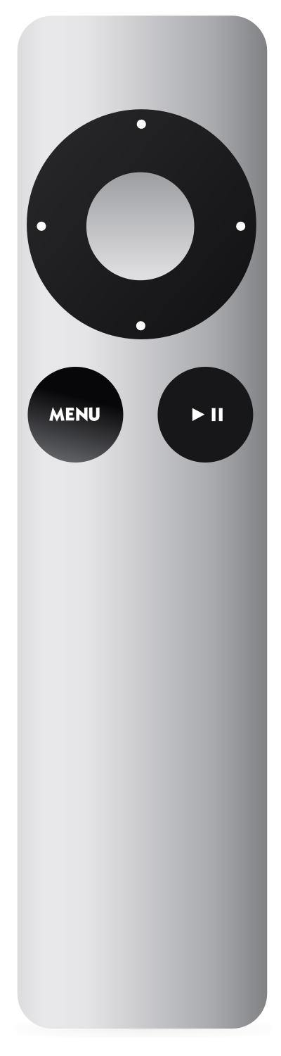 Apple Remote Aluminum clipart