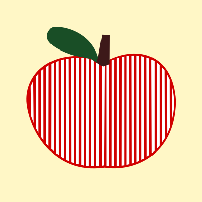 Apple-striped 02 clipart
