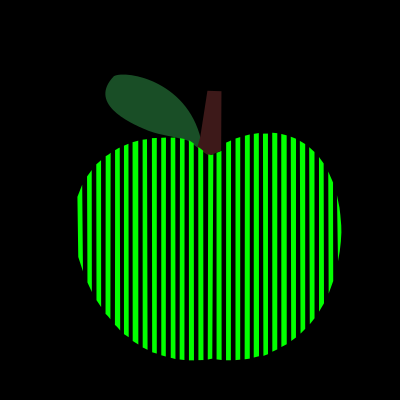 Apple -striped -03 clipart