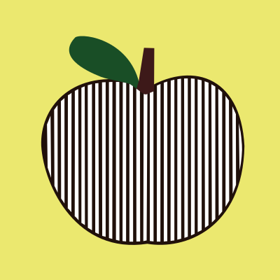 Apple striped clipart