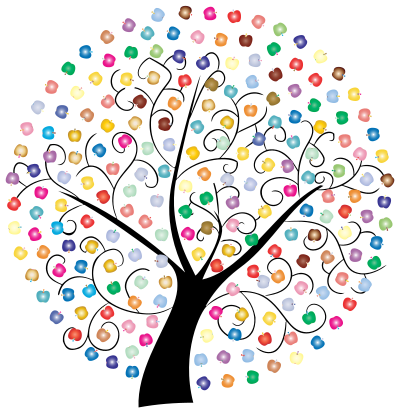 Apple Tree Prismatic clipart