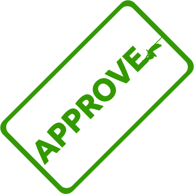 Approved Business Stamp 1 clipart