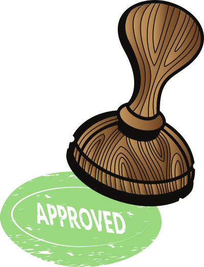 Approved - Stamp clipart