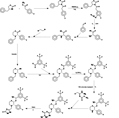 Aprepitant Synthesis clipart