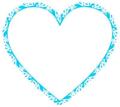 Aqua Heart clipart