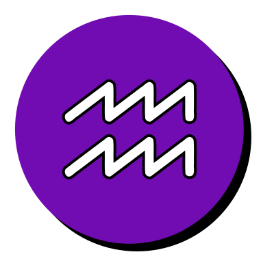 Aquarius symbol 3 clipart