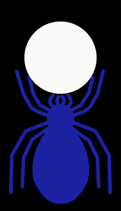 AraÃ±a azul clipart