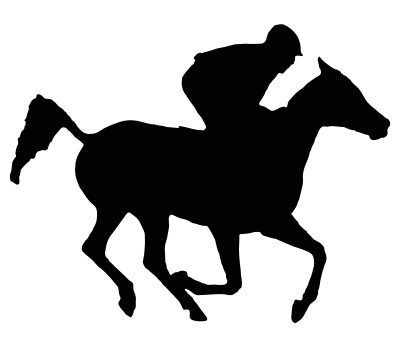 Arabian Racehorse Silhouette clipart