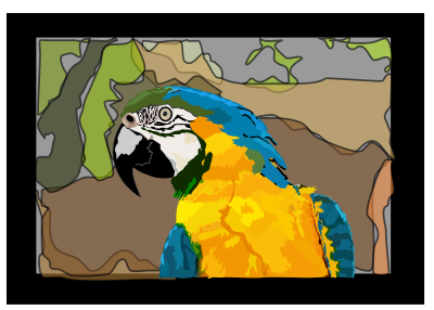 Arara caninde 2 clipart