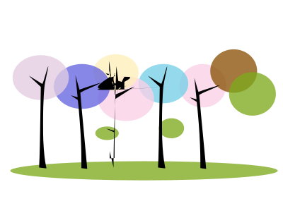 Arboles Colores clipart