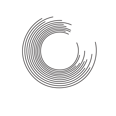 Arc shape black lines clipart