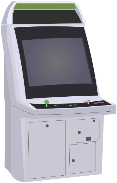 Arcade video game machine clipart
