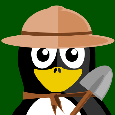 Archeologist Penguin clipart