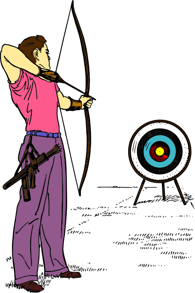 Archery (colour) clipart