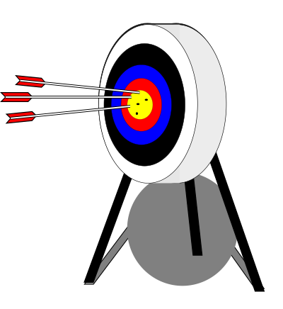 Archery Target clipart