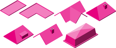 Architectural elements 2 - Roofs clipart